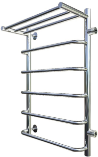 Водяной полотенцесушитель Тругор Идеал ПМ 1 П 50x80x50см с полкой правый хром Идеал1/ПМ508050Пправ